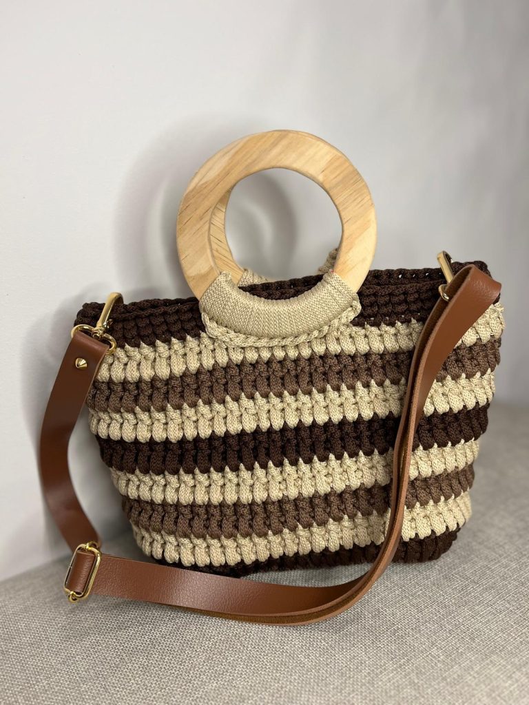 Sac crochet « Érable » Les créations de vanda